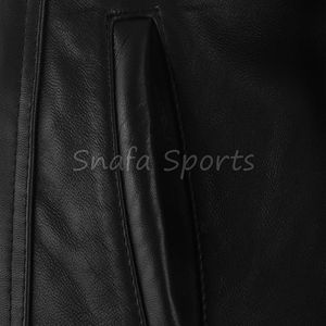 Chaqueta de cuero negra para hombre de alta calidad, chaquetas de cuero premium de alta calidad para hombre a bajo precio. - Product Image 3