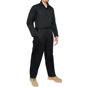 Unisex Black Cotton <b>Waterproof</b> Thermal <b>Work</b> Coverall Dust Proof Industrial Safety Uniform - Product Image 1