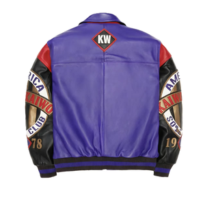 Veste universitaire en cuir d'agneau sur mesure pour homme, veste en cuir véritable de haute qualité fabriquée en usine, vêtements d'extérieur pour homme, support OEM - Product Image 2