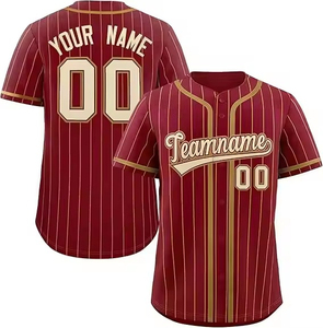 Camiseta de Béisbol para Hombre, Diseño 2026, Precio Económico, Color Sólido, Talla Personalizada, Sublimación - Product Image 4