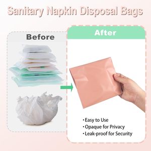 <b>Sanitary</b> <b>Napkin</b> Disposal Bags, Feminine Hygiene Disposal Bags for Tampons and Pads, Block Odors, Self-Sealing Seals - Product Image 4