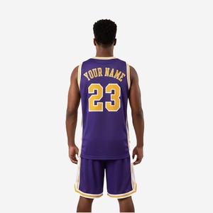Uniforme de Baloncesto Personalizado, Conjunto Completo Sublimado, Transpirable, de Secado Rápido, Camiseta y Pantalones Cortos para Jóvenes y Adultos, Ropa Deportiva para Exteriores - Product Image 3