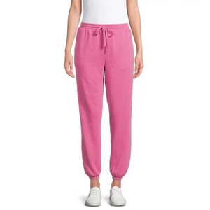 Pantalon de survêtement pour femmes, logo personnalisé, haute qualité, taille élastique, confortable, respirant, séchage rapide, 100% coton, pantalon de sport pour l'été - Product Image 1