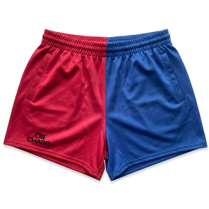 Pantalones Cortos de Rugby Personalizados de Alta Calidad, Diseño Urbano, con Logotipo Personalizado, Impermeables, Transpirables, Cintura Elástica, Poliéster, con Cordón - Product Image 1