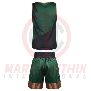 Conjuntos de uniformes de boxeo para hombre con diseño más popular, tela elástica, jersey de boxeo para entrenamiento y combate, y conjunto de pantalones cortos. - Product Image 3