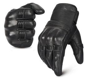 Gants de moto de qualité supérieure, gants de course pour motards avec protection renforcée de la paume, fabriqués au Pakistan - Product Image 1