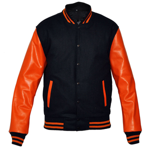 Premium Quality <b>Leather</b> Varsity <b>Jacket</b> Custom Embroidery Button Closure Luxury Modern Style Team Letterman Design for Daily - Product Image 5