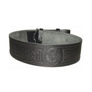 Kilt Tab Woven Scottish Customized Color Size Casual Wholesale Adjustable <b>Braided</b> Leather & Metal Belt Men's Highland - Product Image 2