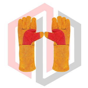 Gants de soudage en cuir robustes, gants de sécurité durables, flexibles, respirants, résistants aux déchirures, isolants thermiquement, antistatiques - Product Image 1