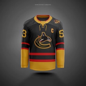 Jersey de Hockey sobre Hielo Sublimado Premium, Diseño Personalizado, Logotipo Bordado, Ropa Deportiva para Equipos, para Entrenamiento y Partidos - Product Image 1