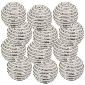 D3.9 Set di ornamenti palla di natale 12 palline appese Decorative in plastica per albero festa decorazioni festa festa festa festa - Product Image 1