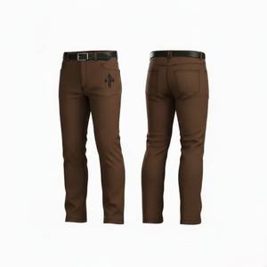 กางเกงยีนส์ผู้ชายคุณภาพพรีเมียม ผ้าฝ้าย 100% น้ำหนักเบา ระบายอากาศได้ดี ทรงตรงกลางลำตัว สไตล์ลำลอง ผ้ายีนส์ฟอกแบบวินเทจ รุ่น RIVIAN สำหรับฤดูร้อน - Product Image 1