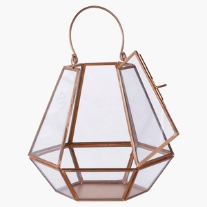 Farol de Vidrio Geométrico al por Mayor, Centro de Mesa, Portavelas para Decoración del Hogar y Hoteles - Product Image 6