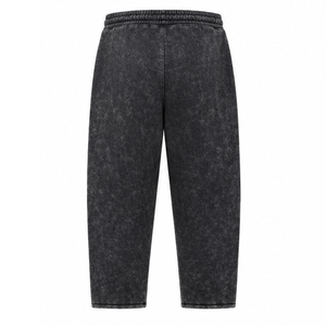 Pantalones Jogger de Felpa con Lavado Ácido y Cintura Alta, Estilo Vintage, Corte Relajado, Ropa Casual Urbana Unisex, Proveedor Mayorista de Ropa - Product Image 4
