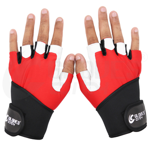 Gants de fitness unisexes 2025 pour la maison, respirants, antidérapants, légers, demi-doigts, avec sangle de poignet réglable en polyester - Product Image 3