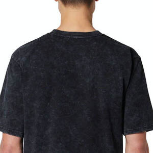 เสื้อยืดสตรีทแวร์ทรงโอเวอร์ไซส์ รุ่นใหม่ล่าสุด ล้างสีแบบวินเทจ ผ้าคอตตอน 100% หนานุ่ม แห้งเร็ว สำหรับผู้ชาย - Product Image 3