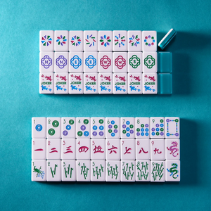American Mahjong Set Engraved Acrylic Mahjong Tiles White Game Pieces for Casino <b>Entertainment</b> 4 Players - Product Image 4