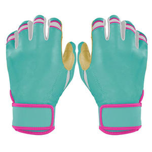 Gants de frappe pour baseball et softball en cuir, à doigts entiers, légers, avec poignées durables et respirantes pour hommes et femmes - Product Image 2