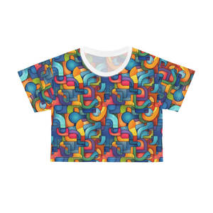 Camisetas Cortas de Mujer en Algodón/Fibra de Bambú, Colores Atractivos, Nueva Colección, Camisetas Cortas de Mujer con Serigrafía - Product Image 2