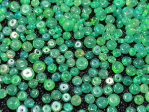 Cuentas de Ópalo Etíope Genuino, Color Verde Ahumado, Tratado, Forma Rondelle Lisa, 3-5mm, Piedra de Ópalo Natural con Orificio Central para Manualidades - Product Image 6