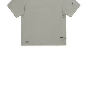 เสื้อยืดโอเวอร์ไซส์สไตล์เรโทรสำหรับผู้ชาย เสื้อยืดวินเทจขาดๆ แบบเรียบ น้ำหนัก 300 กรัม - Product Image 4