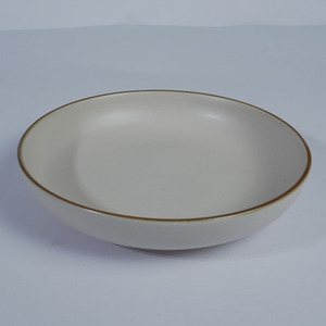 Bol à dîner en grès écologique de 22 cm, design minimaliste, passe au lave-vaisselle, vaisselle pour restaurant, hôtel, café, pâtes - Product Image 5