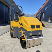 Livraison gratuite EPA Euro 5 1,2 tonne 1200KG 1000KG Mini rouleau compresseur routier Mini rouleau compresseur avec moteur Honda