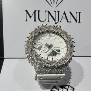 Relojes de Pulsera Deportivos de Moda para Hombre, Estilo Hip Hop, con Diamantes de Imitación VVS, Movimiento Mecánico ETA, Cristal de Zafiro, Correa de Cuero - Product Image 3