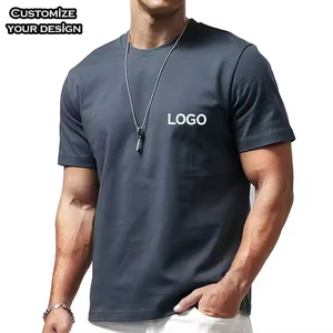 Loose Fit Solid Pattern Knitted <b>T</b>-<b>Shirt</b> Cotton <b>Polyester</b> Casual Style 250 Gram Crew Neck Oversize Quick Dry Breathable Men Women - Product Image 2