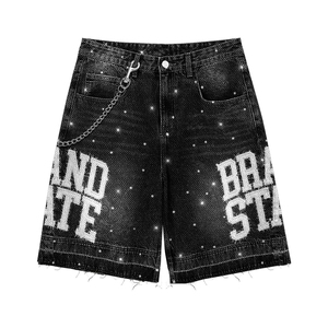 Ensemble streetwear 2 pièces pour homme 2026 : T-shirt graphique oversize et short en jean décontracté imprimé vintage, style hip-hop - Product Image 3