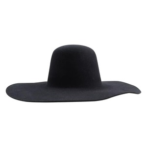 Unisex Cotton Cowboy Hat Wide Brim Casual Outdoor Spring Summer Adult Fit 56-58CM <b>Black</b> White Pattern <b>Feather</b> Accent - Product Image 1
