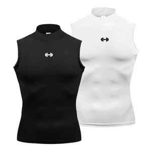 Débardeurs de sport décontractés pour hommes, vêtements de fitness en Spandex/Coton tricoté, maille lavée, séchage rapide, coupe ample, sans manches pour la musculation - Product Image 4