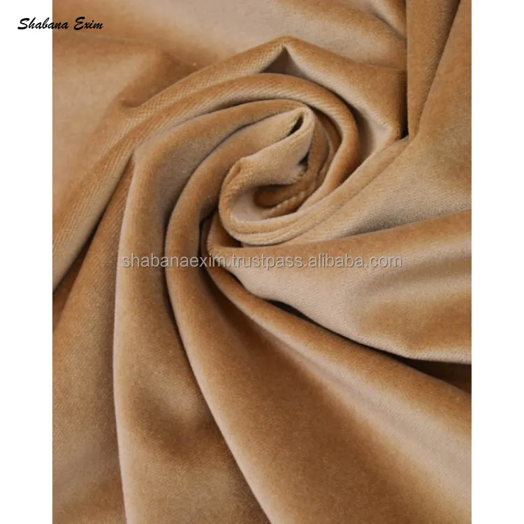 Factory Direct Supply Cotton Velvet Fabric for Clothing Soft Velvet Fabric Comfort Fabric