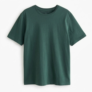 เสื้อยืดคอกลมผู้ชาย ผ้าฝ้าย 100% ระบายอากาศได้ดี แขนสั้น เสื้อยืดลำลองสีพื้น คอกลม สำหรับฤดูร้อน - Product Image 1