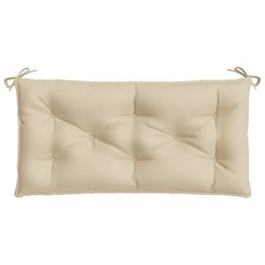 Set di 2 Cuscini Beige in Tessuto Oxford per Panchine da Giardino, 100% Poliestere, Cuscini Eleganti per Esterni - Product Image 5