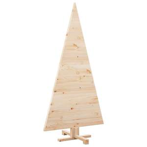 Albero di Natale in Legno di Pino Massiccio con Supporto, 150 cm, Alberi di Natale Naturali - Product Image 5