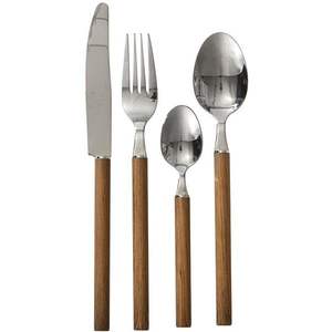 Juego de Cubiertos de Acero Inoxidable de Primera Calidad con Mango de Madera, Tenedor, Cuchillo y Cuchara, Juego de Comedor, Fabricante Confiable - Product Image 2