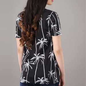 เสื้อยืดผู้หญิงแบบซับลิเมชั่น แห้งเร็ว สวมใส่สบาย แขนสั้น ระบายอากาศได้ดี เสื้อยืดผู้หญิงแบบเรียบๆ สั่งทำได้ มีจำหน่าย - Product Image 2