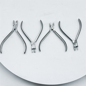 Pinzas Dentales Ortodónticas de Acero Inoxidable, Alicates de Alineación Manuales, Kit de Instrumentos Quirúrgicos Ergonómicos Reutilizables con Recubrimiento Negro Clase I - Product Image 1