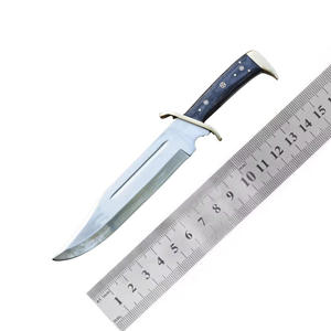 Cuchillo Bowie de Hoja Fija de Acero D2 de Grado Industrial OEM, Mango de Madera Maciza, Funda de Cuero, Cuchillo Bowie para Caza y Camping - Product Image 6