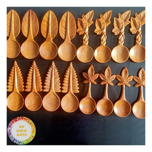 Cuchara de madera estilo Cottagecore con diseño de hongo, cuchara ranurada de girasol, colador de luna creciente, cuchara doble ranurada de girasol de árbol silvestre - Product Image 2