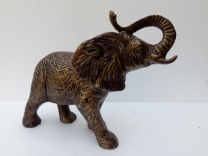 Handmade Compact Aluminum <b>Elephant</b> Figurine-Eco-Friendly & Durable Easy to Place on Tabletop for Small Space Decoration - Product Image 3