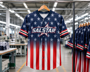 ชุดยูนิฟอร์มเบสบอลแบบกำหนดเองของ OEM เสื้อทีมแบบซับลิเมชั่นขายส่งสไตล์อเมริกา ปี 2026 ชุดเสื้อเบสบอลสุดฮิต ผู้จำหน่ายชุดกีฬา - Product Image 4