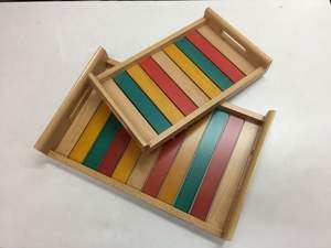 Bandeja de Almacenamiento Multiusos de Madera, Elegante y Moderna, Personalizada, de Madera Natural Marrón, Hecha a Mano, Accesorio para el Hogar, Juego de Bandejas para Servir - Product Image 6