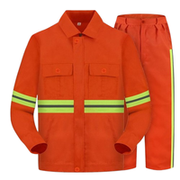 Chemise de travail à manches courtes pour homme, orange, haute visibilité, avec bandes réfléchissantes, uniforme en polyester