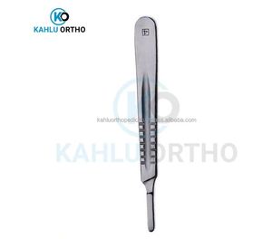 10 poignées de scalpel n°3/n°4/n°7 en acier inoxydable pour instruments chirurgicaux par KAHLU ORTHOPEDIC - Product Image 2
