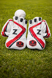 Guantes de Portero Juveniles ZAP Test, Palma de Cuero Premium, Cosidos a Mano, Ligeros, Agarre Clásico Profesional, Transpirables, para Cricket - Product Image 4