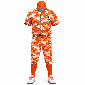 Maillot de baseball personnalisé en polyester, uniformes de baseball par sublimation, maillot et pantalon de softball pour hommes à séchage rapide, ensemble 2 pièces pas cher - Product Image 1