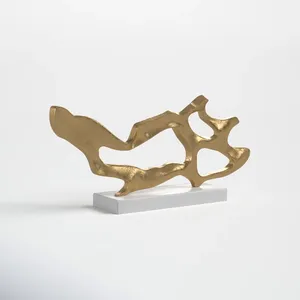 Escultura de Hierro Hecha a Mano de Primera Calidad, Decoración Interior Elegante para Proyectos de Hostelería de Lujo a Nivel Mundial, Aluminio Abstracto - Product Image 4