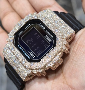 Montre numérique de luxe sportive ETA Iced Out unisexe, bijoux hip-hop, moissanite, acier inoxydable, pièce maîtresse - Product Image 3